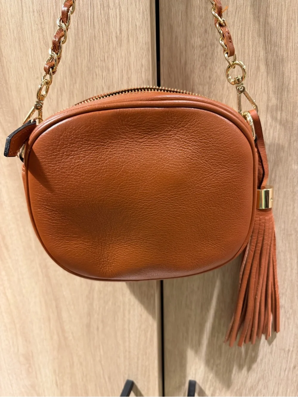 Valentino by Mario Valentino Nina Brown Cognac Leather Bag